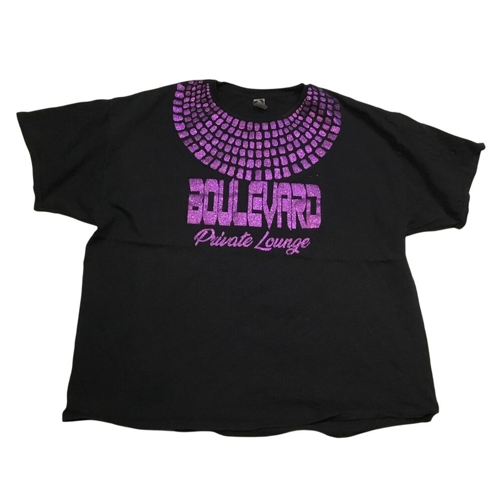 Gildan Purple Glitter Shirt